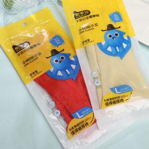A-2103 Mini Gloves - Natural / Red (Size L) - Image 3