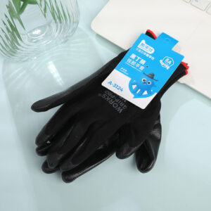 32g All Black Nitrile Gloves - A-3124 - Image 1