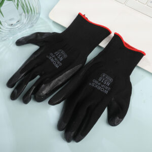 32g All Black Nitrile Gloves - A-3124 - Image 2