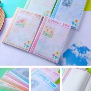 A5052-80-51 Oil Painting Florals PVC Cover Notebook - 52 Sheets - Image 1