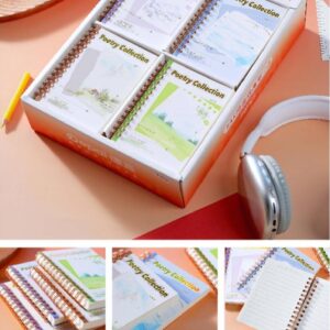 555-61 Poetic Notes Coil Notebook 80 Pcs - Image 1