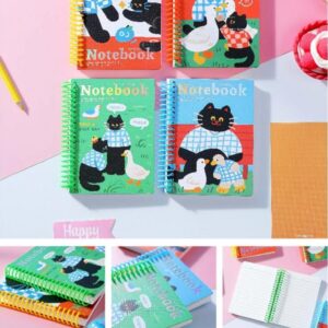 A6-2000-3 Cute Pets Company Single Coil Notebook - Image 1