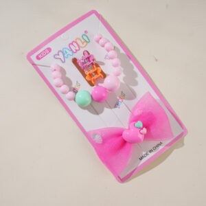 Bracelet + Heart Hair Clip Set - Image 3