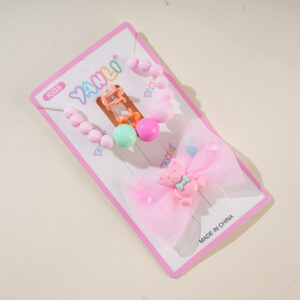 Bracelet + Bear Hair Clip Set - Image 3