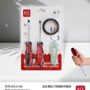 Screwdriver & Electrical Tape Set ACE-5108 - Image 1