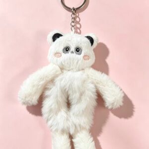 Panda Hair Tie Plush Charm - Image 1