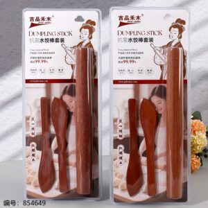 Antibacterial Red Sandalwood Dumpling Rolling Stick Set AF-123 - Image 1