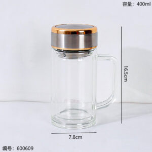 Extra Large Layered Glass Office Cup 8102 - Image 3