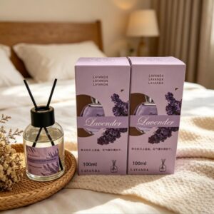 Glass Round Bottle Reed Diffuser 100ml - Image 1