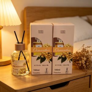 Glass Round Bottle Reed Diffuser 100ml - Image 1