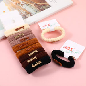 English letters regular hair tie 2pcs - Image 1