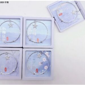 Full Diamond Leaf Bangle - Image 1