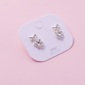 Bow Heart Earrings - Image 2
