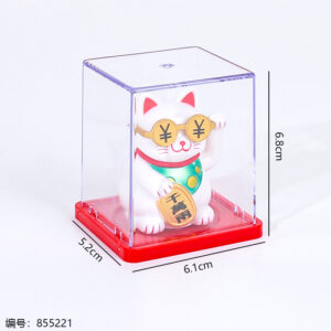 9010 Solar Lucky Cat Figurine - Image 4