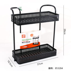 8002 Matte Black 2-Tier Square Shelf (Non-returnable) - Image 3