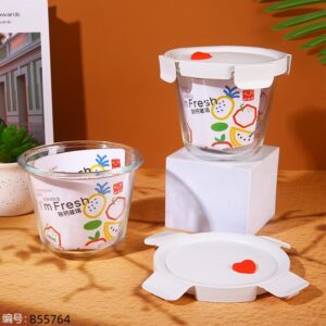 8010 Round Glass Soup Container 720ml - Image 1