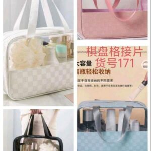 Checkered Spliced Bag 171 - Image 1