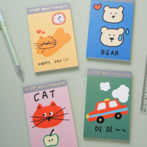 A7 Glue-bound Notebook - Happy Club (Grid) - 60 pcs - Image 1