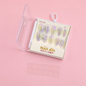 Large Square Almond Shape Press-On Nails - Image 3