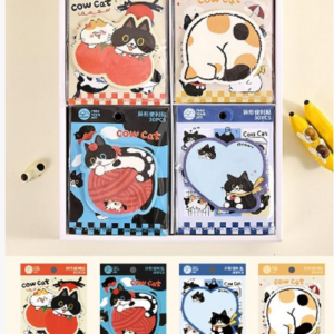 Cow Cat Series Die-Cut Sticky Notes 4*10 30 Pcs Per Box FD82140 - Image 1