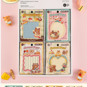 Dessert Bear Series Die-Cut Sticky Notes 4*10 30 Pcs Per Box FD82349 - Image 1