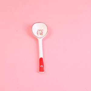Influencer Hi rabbit ceramic flat spoon - Image 1