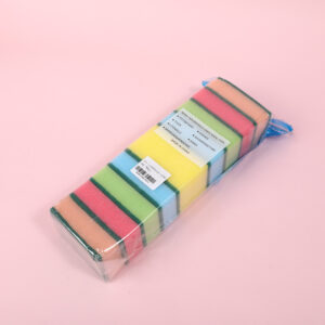 0.6cm Large Green 200g Needle Punch Scouring Pad + 14D Colorful Sponge 10pcs - Image 3