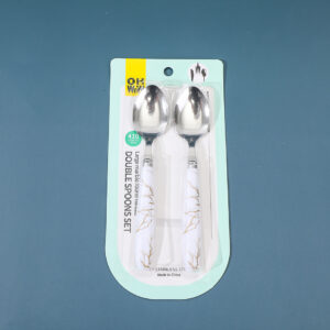 Large marble texture bowling double spoons set-102-2 - Image 4