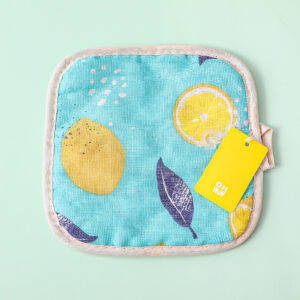 Cotton and linen lemon heat insulation pad 17*17 - Image 4