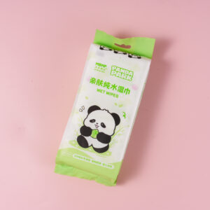 Cute Panda Ultra Mini Baby Hand and Mouth Wipes - 8-Pack - Image 1
