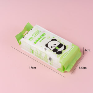 Cute Panda Ultra Mini Baby Hand and Mouth Wipes - 8-Pack - Image 2