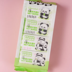 Cute Panda Ultra Mini Baby Hand and Mouth Wipes - 8-Pack - Image 3
