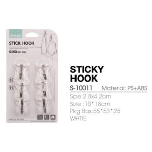 S-10011 Self adhesive hook 6pcs - Image 1