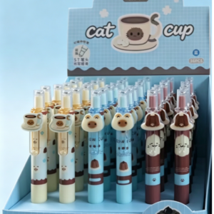 Chocolate Pudding Chubby Erasable Gel Pen (Blue Ink) - Image 1