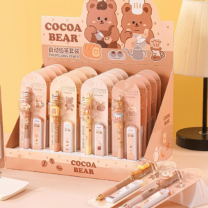 Cocoa Bear Mechanical Pencil Set (0.7mm) - Image 1