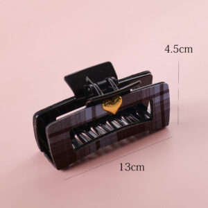 Heart Square Hair Claw 13cm - Image 3