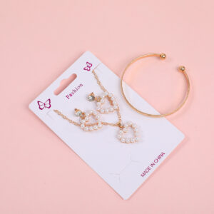 Night Breeze Beaded Necklace, Stud Earrings and Bracelet Set - Image 3