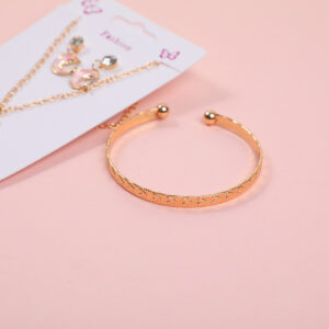 Pink Moon Zircon Necklace, Earrings and Bracelet Set - Image 3