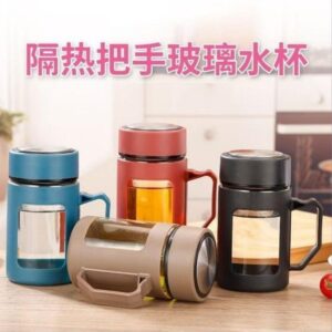 Business Style Handled Glass - 400ml (Color Box) - Image 1