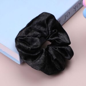 Satin black scrunchie - Image 1