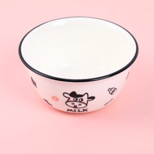 Cartoon cow series ceramic bowl-4.7 inches - Image 1