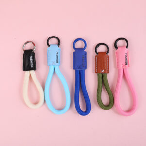 Leather Label Braided Rope Charm - Image 1