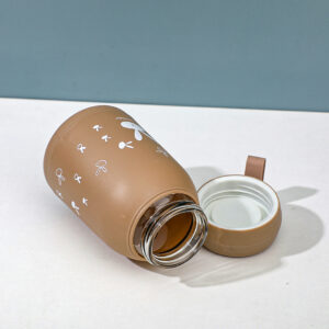 Cute rabbit portable glass bottle 300ml - Image 2