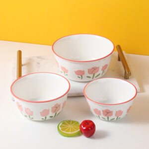 4.7 Inch tulip ceramic bowl - Image 2