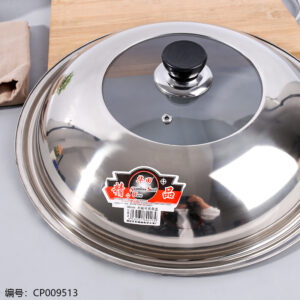 36cm Combination Pot Lid with Plastic Top Bead - Image 2