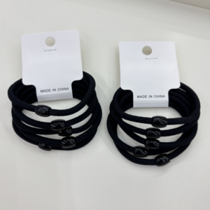 Ink Bead Hair Ties 5pcs - Image 1