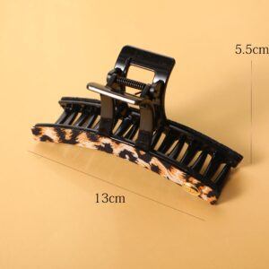 Vintage Leopard Hair Claw 2pcs 13cm - Image 3