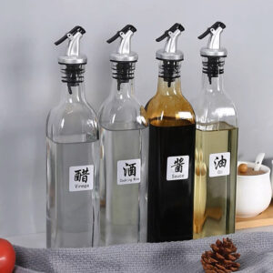 Large glass seasoning jar - Image 1