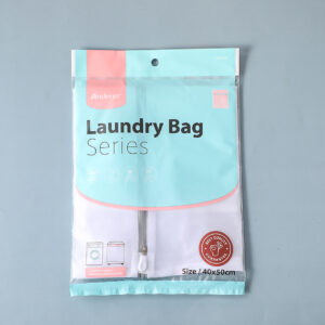 60g gray and white laundry bag 40*50 - Image 1