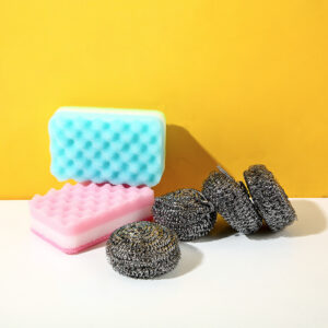 Wavy sponge+steel wire ball 2+4 combo - Image 4